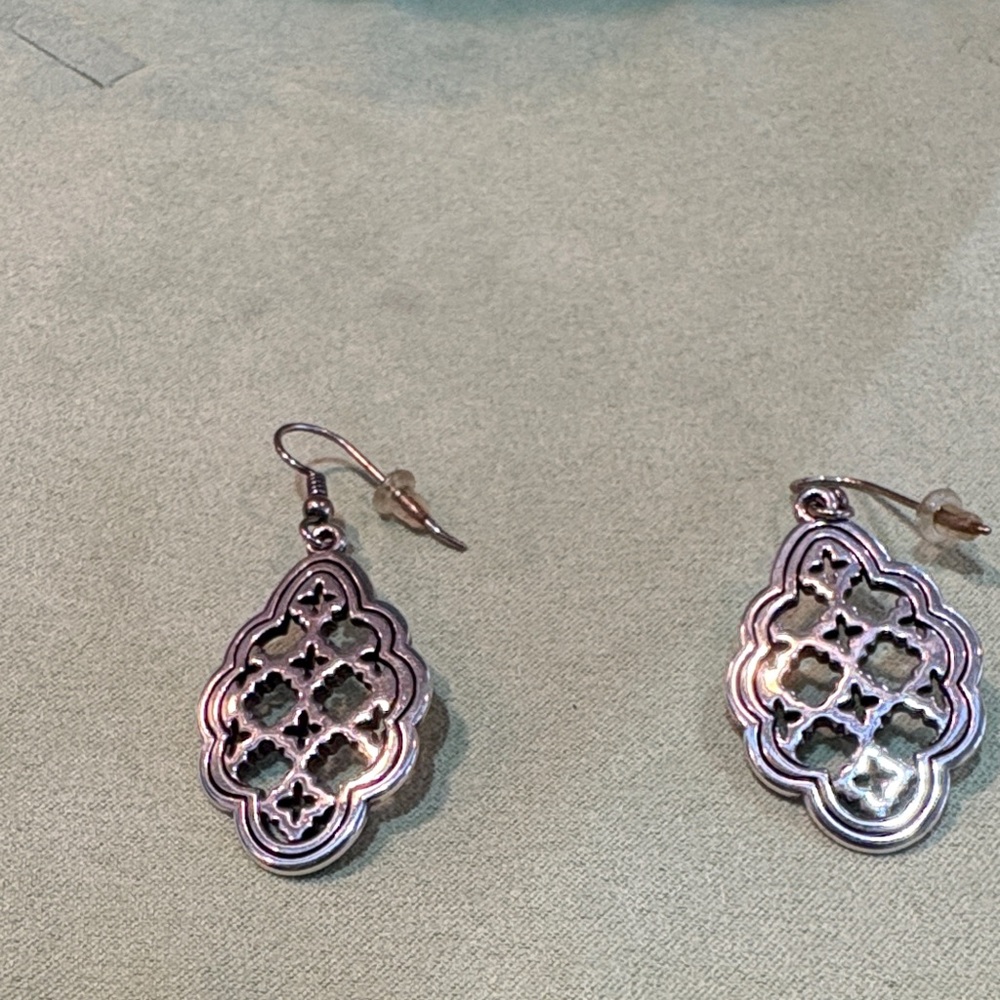 Brighton Silver Filigree Earrings